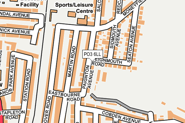 PO3 6LL map - OS OpenMap – Local (Ordnance Survey) PO3 6LL map - OS OpenMap – Local (Ordnance Survey)