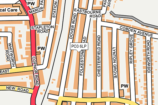 PO3 6LP map - OS OpenMap – Local (Ordnance Survey) PO3 6LP map - OS OpenMap – Local (Ordnance Survey)