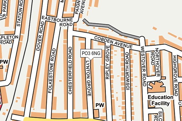PO3 6NG map - OS OpenMap – Local (Ordnance Survey) PO3 6NG map - OS OpenMap – Local (Ordnance Survey)