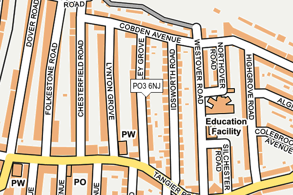 PO3 6NJ map - OS OpenMap – Local (Ordnance Survey) PO3 6NJ map - OS OpenMap – Local (Ordnance Survey)