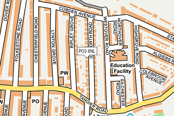 PO3 6NL map - OS OpenMap – Local (Ordnance Survey) PO3 6NL map - OS OpenMap – Local (Ordnance Survey)