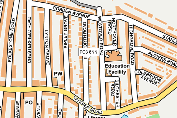 PO3 6NN map - OS OpenMap – Local (Ordnance Survey) PO3 6NN map - OS OpenMap – Local (Ordnance Survey)