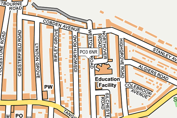 PO3 6NR map - OS OpenMap – Local (Ordnance Survey)
