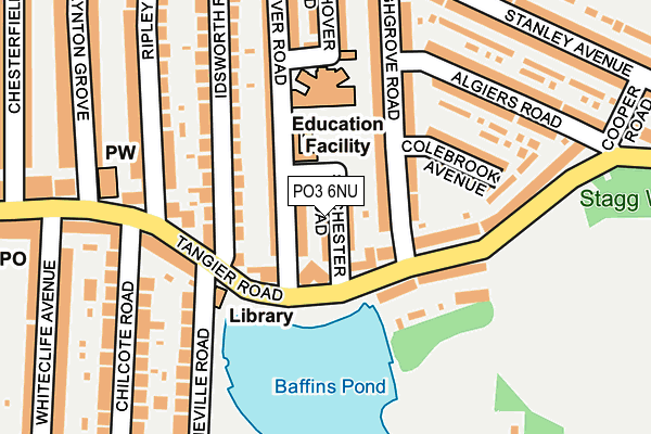 PO3 6NU map - OS OpenMap – Local (Ordnance Survey) PO3 6NU map - OS OpenMap – Local (Ordnance Survey)