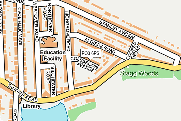 PO3 6PS map - OS OpenMap – Local (Ordnance Survey)