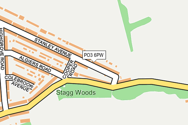 PO3 6PW map - OS OpenMap – Local (Ordnance Survey) PO3 6PW map - OS OpenMap – Local (Ordnance Survey)
