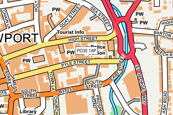 PO30 1AP map - OS OpenMap – Local (Ordnance Survey) PO30 1AP map - OS OpenMap – Local (Ordnance Survey)