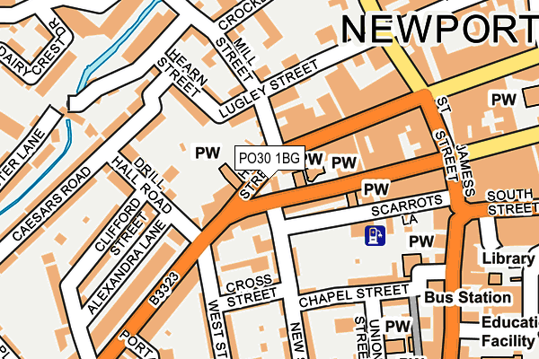 PO30 1BG map - OS OpenMap – Local (Ordnance Survey) PO30 1BG map - OS OpenMap – Local (Ordnance Survey)