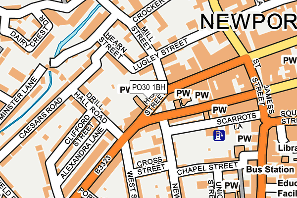 PO30 1BH map - OS OpenMap – Local (Ordnance Survey) PO30 1BH map - OS OpenMap – Local (Ordnance Survey)
