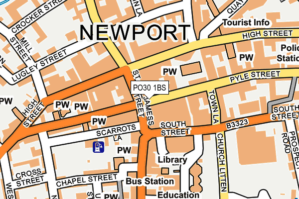 PO30 1BS map - OS OpenMap – Local (Ordnance Survey) PO30 1BS map - OS OpenMap – Local (Ordnance Survey)