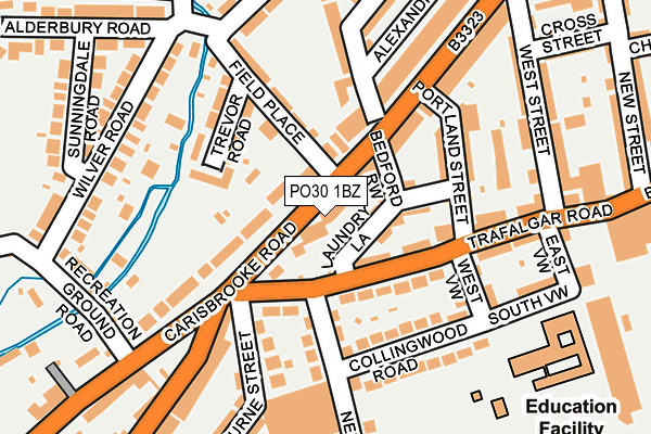 PO30 1BZ map - OS OpenMap – Local (Ordnance Survey) PO30 1BZ map - OS OpenMap – Local (Ordnance Survey)