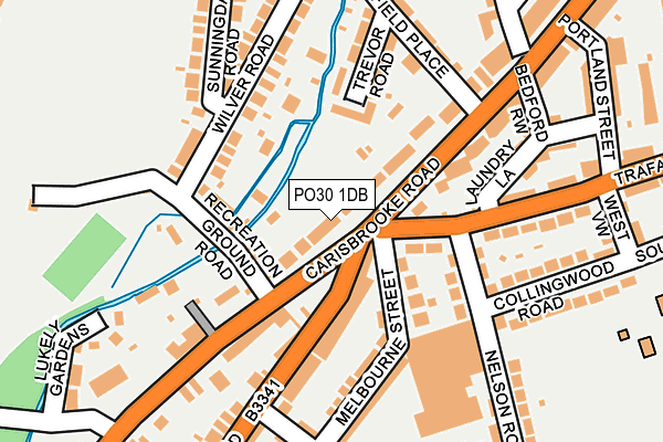 PO30 1DB map - OS OpenMap – Local (Ordnance Survey) PO30 1DB map - OS OpenMap – Local (Ordnance Survey)