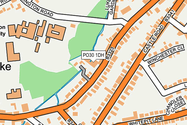 PO30 1DH map - OS OpenMap – Local (Ordnance Survey) PO30 1DH map - OS OpenMap – Local (Ordnance Survey)