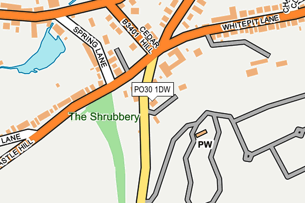 PO30 1DW map - OS OpenMap – Local (Ordnance Survey) PO30 1DW map - OS OpenMap – Local (Ordnance Survey)