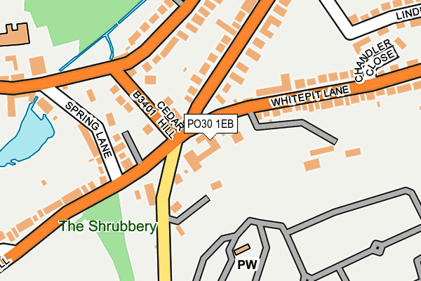 PO30 1EB map - OS OpenMap – Local (Ordnance Survey) PO30 1EB map - OS OpenMap – Local (Ordnance Survey)