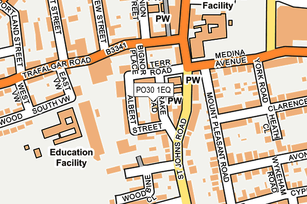 PO30 1EQ map - OS OpenMap – Local (Ordnance Survey) PO30 1EQ map - OS OpenMap – Local (Ordnance Survey)