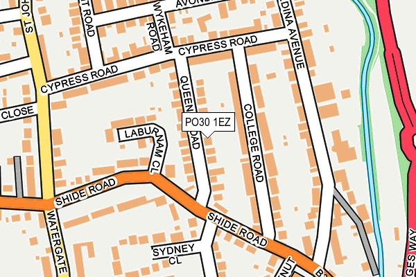 PO30 1EZ map - OS OpenMap – Local (Ordnance Survey) PO30 1EZ map - OS OpenMap – Local (Ordnance Survey)