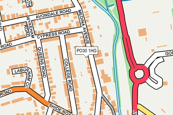 PO30 1HG map - OS OpenMap – Local (Ordnance Survey) PO30 1HG map - OS OpenMap – Local (Ordnance Survey)