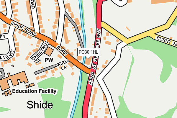 PO30 1HL map - OS OpenMap – Local (Ordnance Survey) PO30 1HL map - OS OpenMap – Local (Ordnance Survey)
