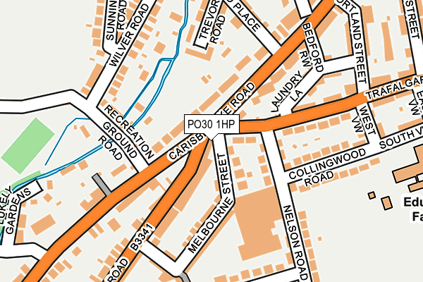 PO30 1HP map - OS OpenMap – Local (Ordnance Survey) PO30 1HP map - OS OpenMap – Local (Ordnance Survey)