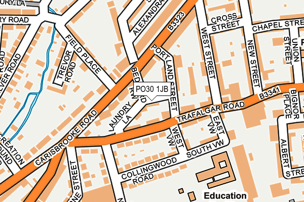 PO30 1JB map - OS OpenMap – Local (Ordnance Survey) PO30 1JB map - OS OpenMap – Local (Ordnance Survey)