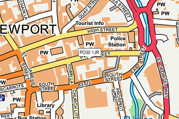 PO30 1JR map - OS OpenMap – Local (Ordnance Survey) PO30 1JR map - OS OpenMap – Local (Ordnance Survey)