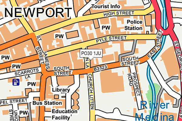PO30 1JU map - OS OpenMap – Local (Ordnance Survey) PO30 1JU map - OS OpenMap – Local (Ordnance Survey)