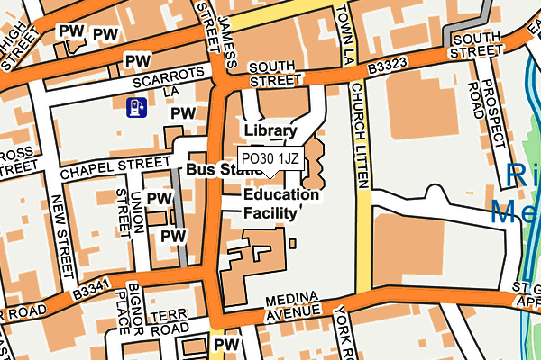 PO30 1JZ map - OS OpenMap – Local (Ordnance Survey) PO30 1JZ map - OS OpenMap – Local (Ordnance Survey)