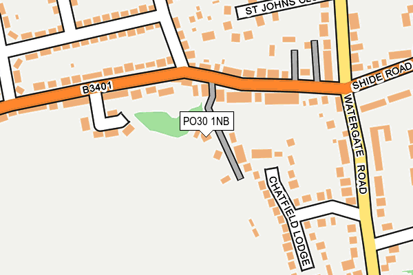 PO30 1NB map - OS OpenMap – Local (Ordnance Survey)