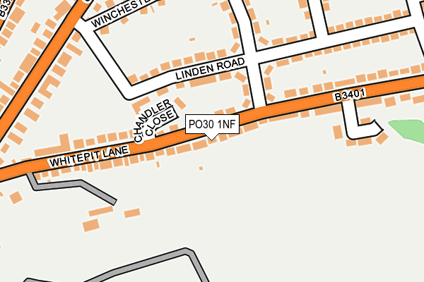 PO30 1NF map - OS OpenMap – Local (Ordnance Survey)