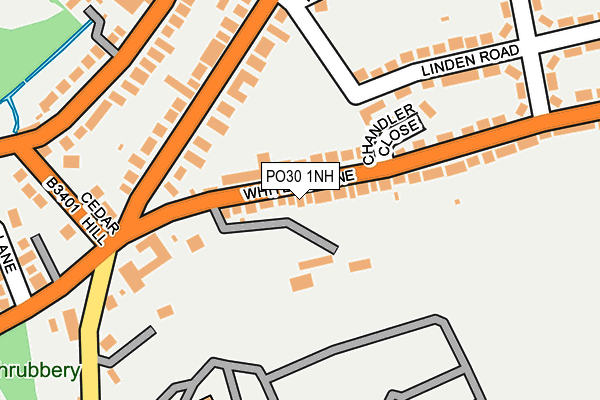 PO30 1NH map - OS OpenMap – Local (Ordnance Survey) PO30 1NH map - OS OpenMap – Local (Ordnance Survey)