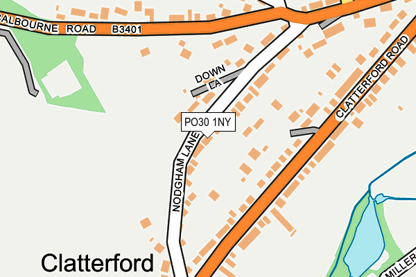 PO30 1NY map - OS OpenMap – Local (Ordnance Survey) PO30 1NY map - OS OpenMap – Local (Ordnance Survey)