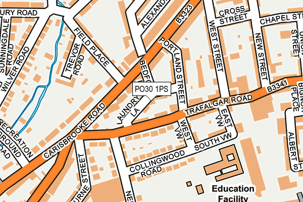PO30 1PS map - OS OpenMap – Local (Ordnance Survey) PO30 1PS map - OS OpenMap – Local (Ordnance Survey)