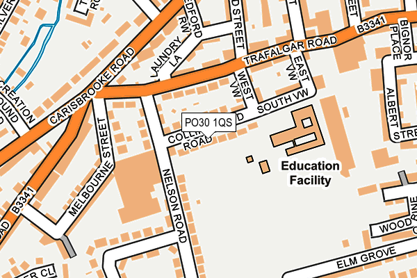 PO30 1QS map - OS OpenMap – Local (Ordnance Survey) PO30 1QS map - OS OpenMap – Local (Ordnance Survey)