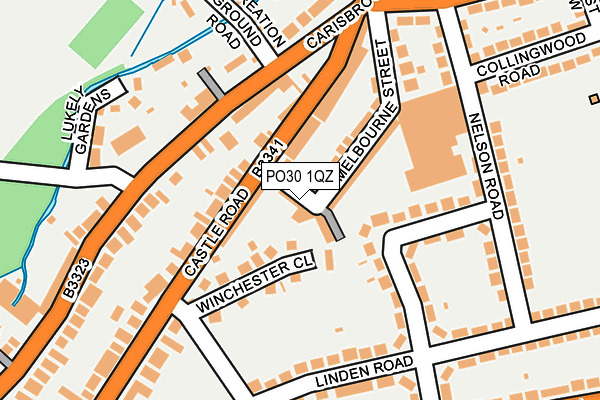 PO30 1QZ map - OS OpenMap – Local (Ordnance Survey) PO30 1QZ map - OS OpenMap – Local (Ordnance Survey)