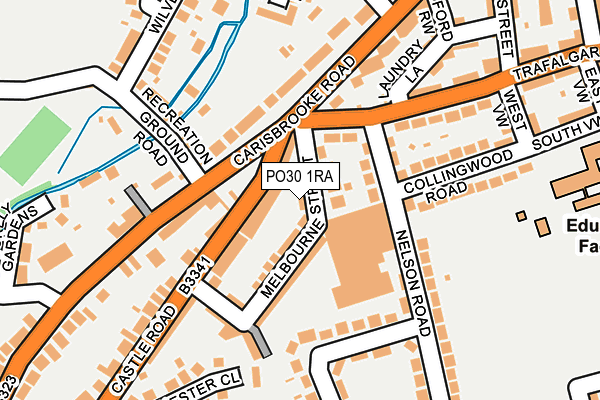PO30 1RA map - OS OpenMap – Local (Ordnance Survey) PO30 1RA map - OS OpenMap – Local (Ordnance Survey)