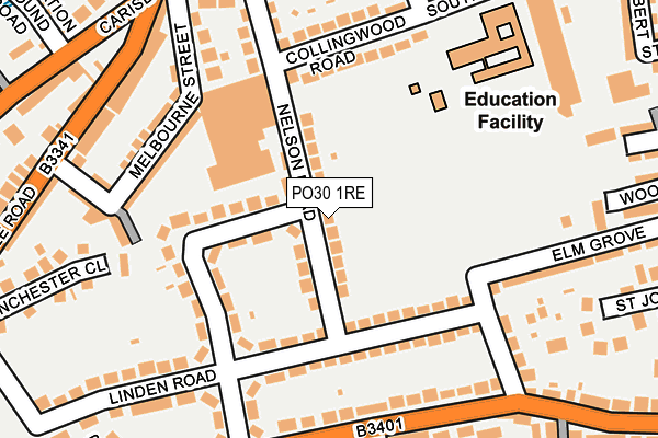 PO30 1RE map - OS OpenMap – Local (Ordnance Survey) PO30 1RE map - OS OpenMap – Local (Ordnance Survey)