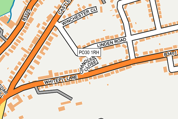 PO30 1RH map - OS OpenMap – Local (Ordnance Survey) PO30 1RH map - OS OpenMap – Local (Ordnance Survey)