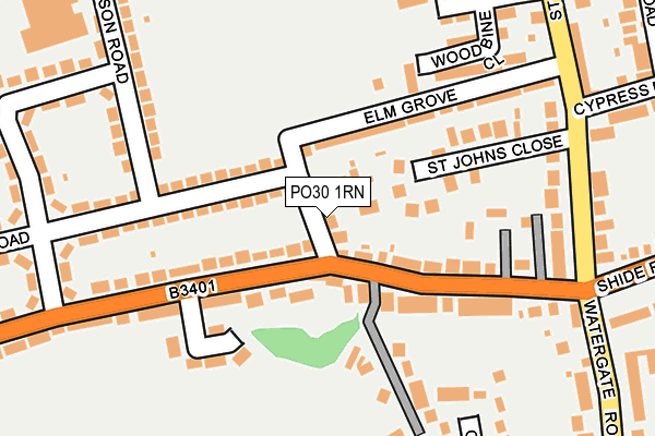 PO30 1RN map - OS OpenMap – Local (Ordnance Survey) PO30 1RN map - OS OpenMap – Local (Ordnance Survey)