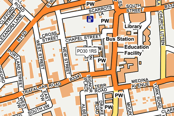 PO30 1RS map - OS OpenMap – Local (Ordnance Survey) PO30 1RS map - OS OpenMap – Local (Ordnance Survey)