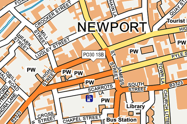 PO30 1SB map - OS OpenMap – Local (Ordnance Survey) PO30 1SB map - OS OpenMap – Local (Ordnance Survey)