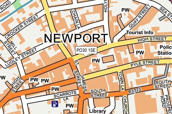PO30 1SE map - OS OpenMap – Local (Ordnance Survey) PO30 1SE map - OS OpenMap – Local (Ordnance Survey)