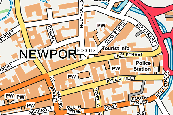 PO30 1TX map - OS OpenMap – Local (Ordnance Survey) PO30 1TX map - OS OpenMap – Local (Ordnance Survey)