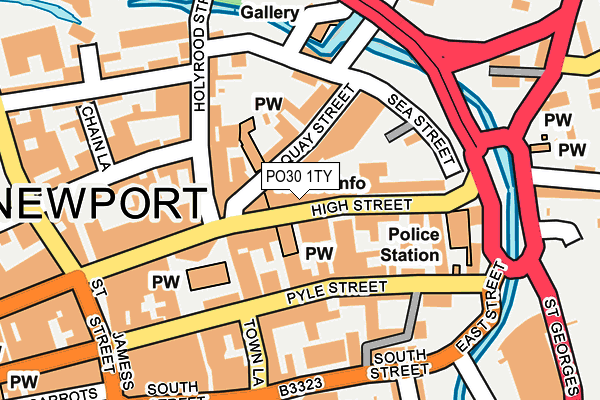 PO30 1TY map - OS OpenMap – Local (Ordnance Survey) PO30 1TY map - OS OpenMap – Local (Ordnance Survey)