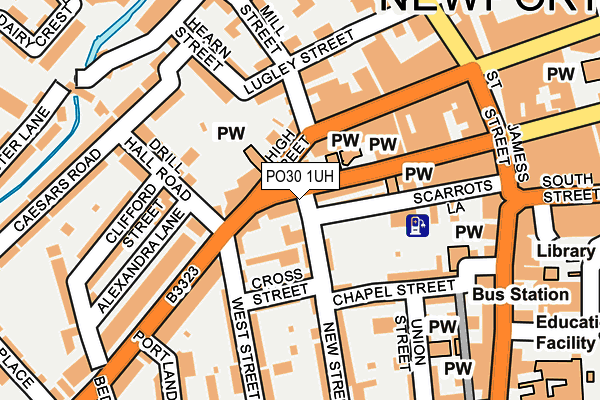 PO30 1UH map - OS OpenMap – Local (Ordnance Survey) PO30 1UH map - OS OpenMap – Local (Ordnance Survey)