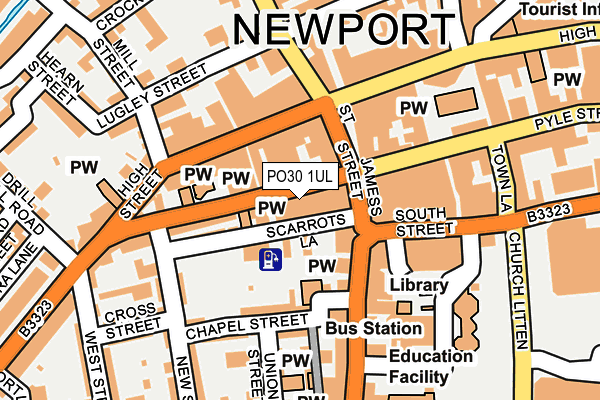 PO30 1UL map - OS OpenMap – Local (Ordnance Survey) PO30 1UL map - OS OpenMap – Local (Ordnance Survey)