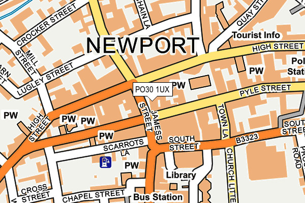 PO30 1UX map - OS OpenMap – Local (Ordnance Survey) PO30 1UX map - OS OpenMap – Local (Ordnance Survey)