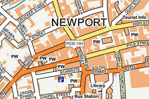 PO30 1XH map - OS OpenMap – Local (Ordnance Survey) PO30 1XH map - OS OpenMap – Local (Ordnance Survey)