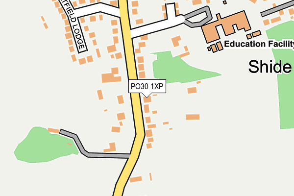 PO30 1XP map - OS OpenMap – Local (Ordnance Survey)