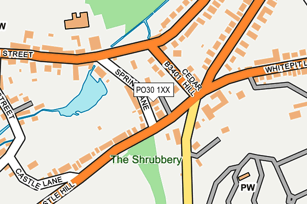 PO30 1XX map - OS OpenMap – Local (Ordnance Survey) PO30 1XX map - OS OpenMap – Local (Ordnance Survey)